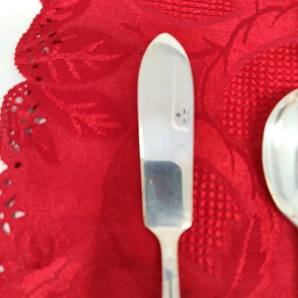 5 Serving 1940'S Wm ROGERS "EXQUISITE" Serving Pieces Silver Plated Beautiful - Picture 7 of 16